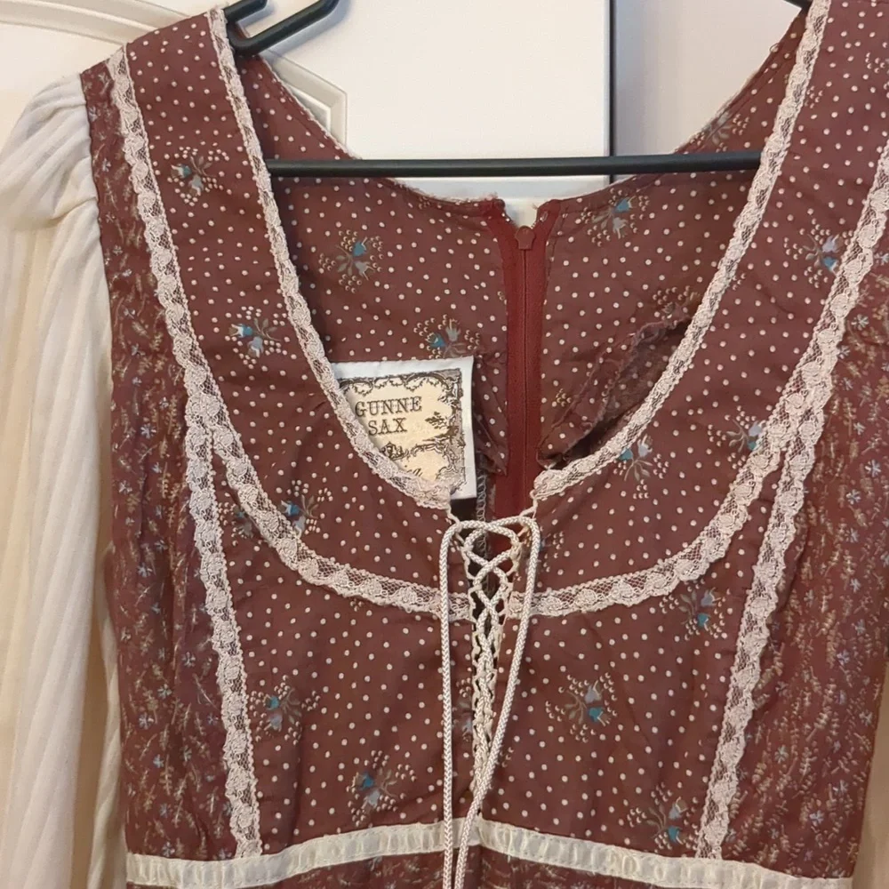 Gunne Sax Vintage Calico Dress - Picture 3 of 14